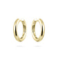 Yellow Gold Plated 20mm Bold Polished Hoop Earrings