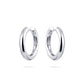 Sterling Silver 40mm Bold Polished Hoop Earrings