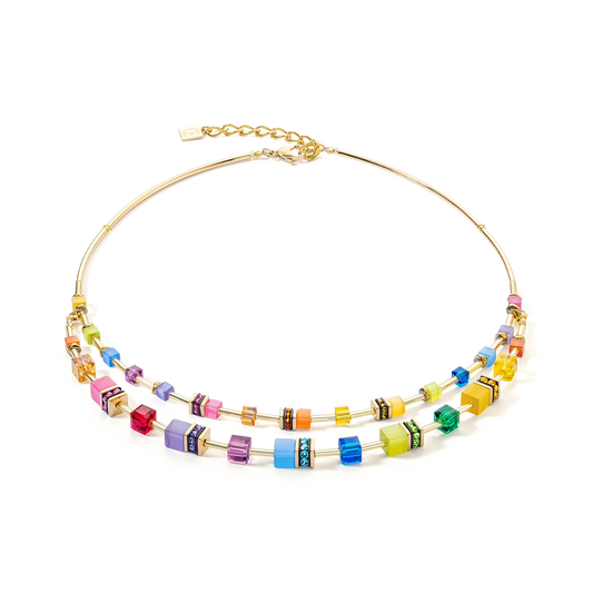 Coeur De Lion Iconic Two Row Layer Multicolour Necklace
