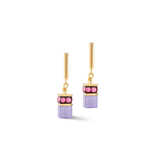 Coeur De Lion Iconic Mauve Pink Drop Earrings