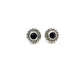 Sterling Silver Derbyshire Blue John Round Edge 5mm Stud Earrings