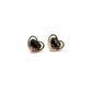 Derbyshire Blue John Sterling Silver Heart Stud Earrings