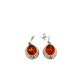 Sterling Silver Amber Drop Earrings