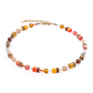 Coeur De Lion Iconic Sunset Orange and Brown Necklace