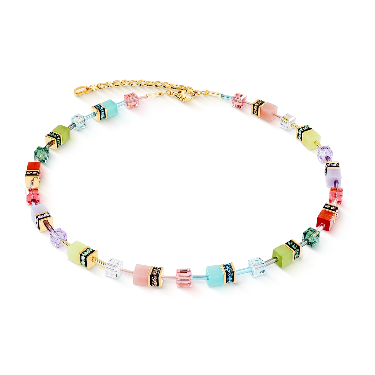 Coeur De Lion Iconic Spicy Sweetness Multicolour Delight Cubes Necklace