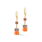 Coeur De Lion Iconic Orange and Brown Drop Earrings