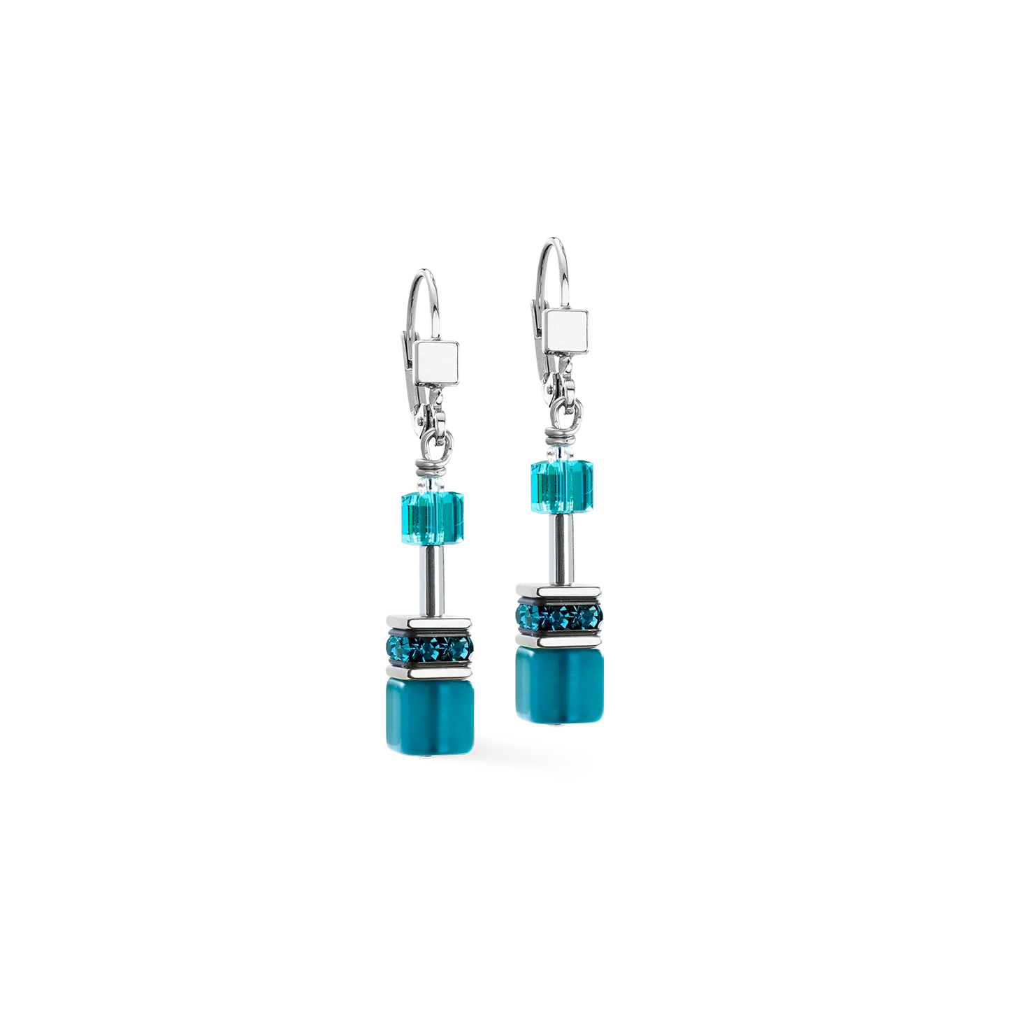 Coeur De Lion Iconic Teal Drop Earrings