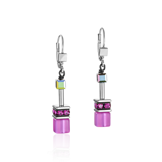 Coeur De Lion Multicolour Rainbow Drop Earrings