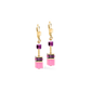 Coeur De Lion Iconic Rose Lilac Drop Earrings