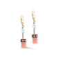 Coeur De Lion Iconic Aqua and Apricot Drop Earrings