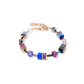 Coeur De Lion Purple and Blue Rose Gold Plated Bracelet
