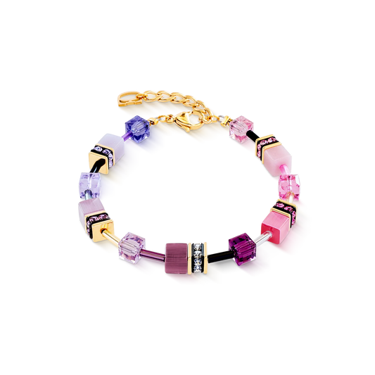 Coeur De Lion Iconic Rose Lilac Cubes Bracelet