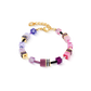 Coeur De Lion Iconic Rose Lilac Cubes Bracelet