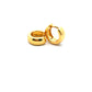 Yellow Gold Plated Sterling Silver Hinged Hoop Earrings
