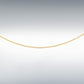 9ct Yellow Gold 1.1mm Round Belcher Chain 18"
