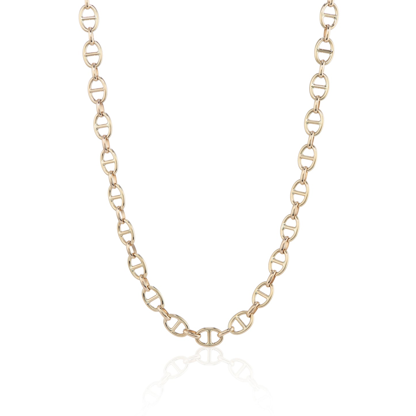 9ct Yellow Gold Marine Link Chain 18"