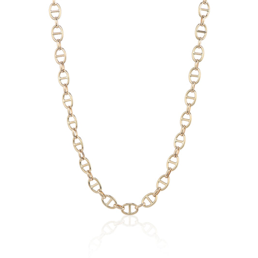 9ct Yellow Gold Marine Link Chain 18"