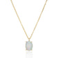 9ct Yellow Gold Oval Opal Pendant and Chain