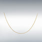 9ct Yellow Gold Adjustable 16-18" Fine Flat Curb Chain