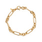 9ct Yellow Gold Gold Decorative Hollow Link Bracelet
