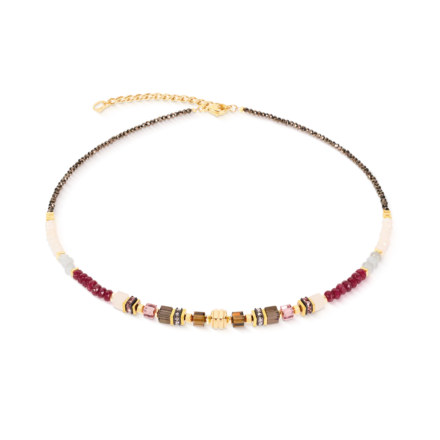 Coeur De Lion GeoCUBE® Precious Grace Necklace Rose Smoke