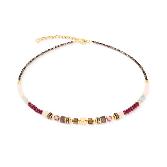 Coeur De Lion GeoCUBE® Precious Grace Necklace Rose Smoke
