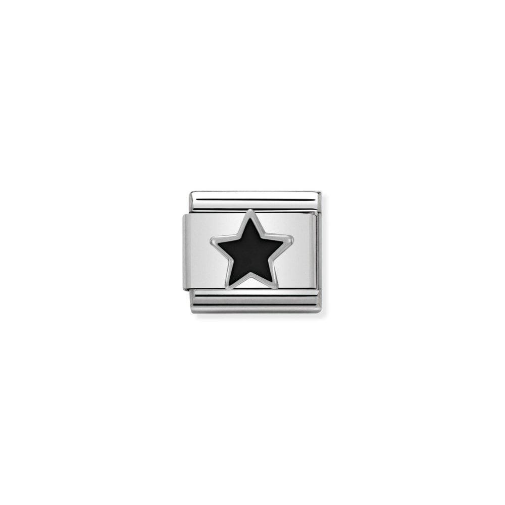 Nomination Black Enamel Star Charm 330202/05