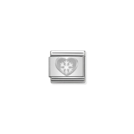 Nomination Heart With Snowflake 330204/02