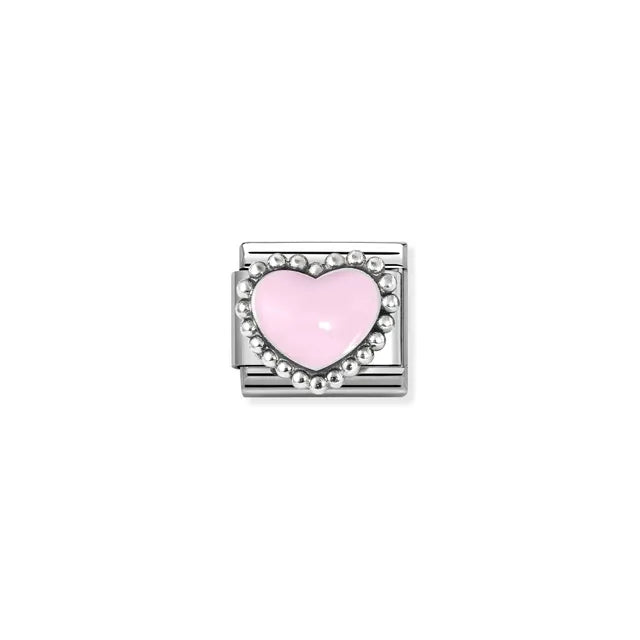 Nomination Composable Classic Beaded Pastel Pink Heart 330204/33