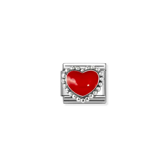 Nomination Composable Classic Beaded Red Heart 330204/39