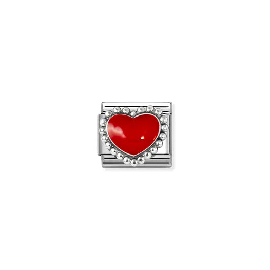 Nomination Composable Classic Beaded Red Heart 330204/39