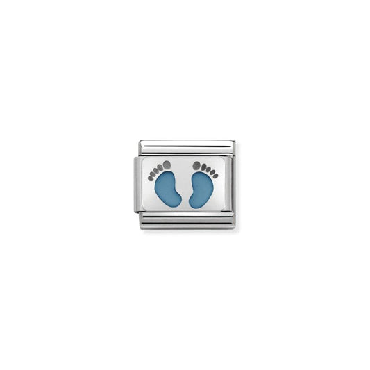 Nomination Blue Footprints Charm 330208/15