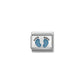 Nomination Blue Footprints Charm 330208/15