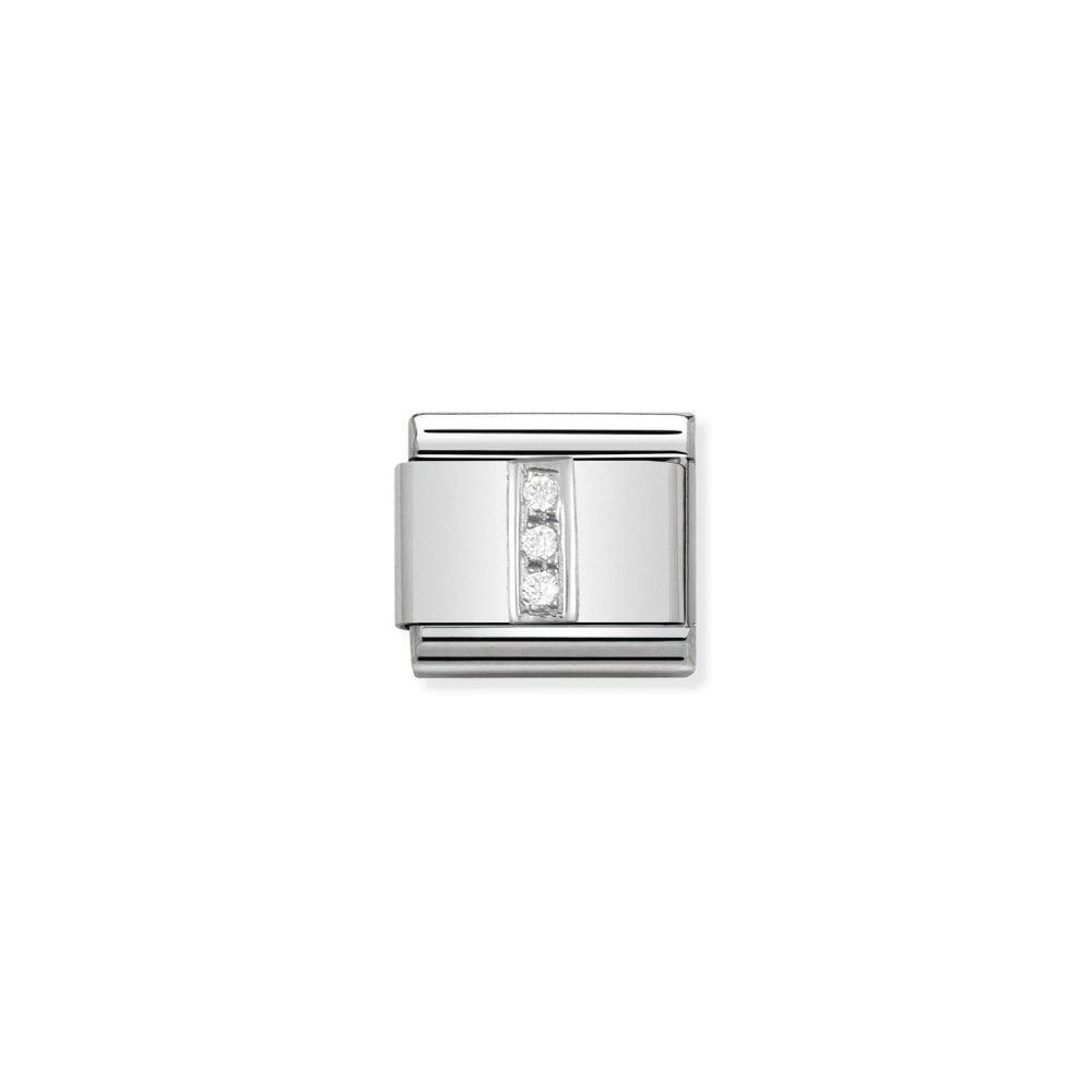 Nomination Silver CZ Letter I Initial Charm 330301/09