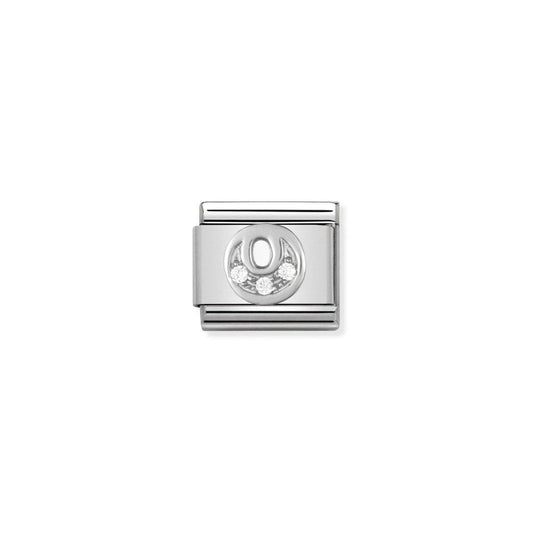 Nomination Silver CZ Letter O Initial Charm 330301/15