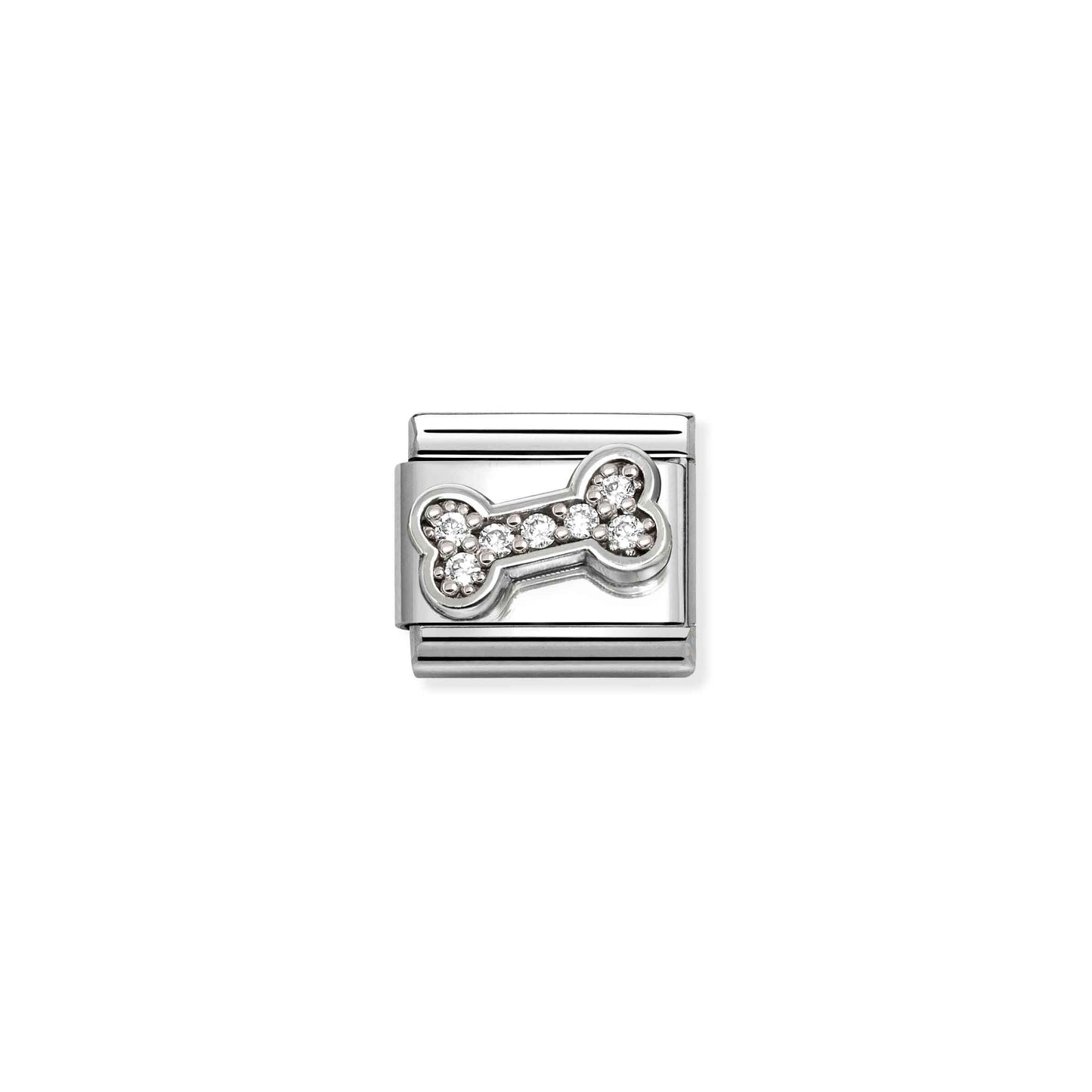 Nomination Composable Classic Cubic Zirconia Dog Bone Charm 330304/52