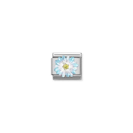 Nomination Blue Flower Yellow CZ Charm 330321/06