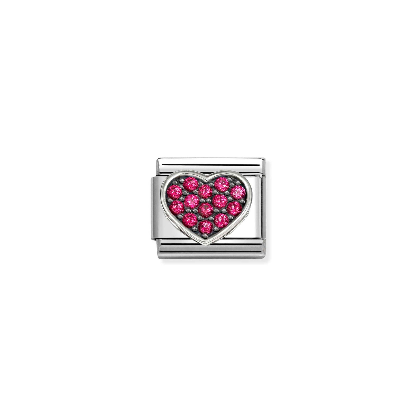 Nomination Composable Classic Cubic Zirconia Red Heart Charm 330322/26