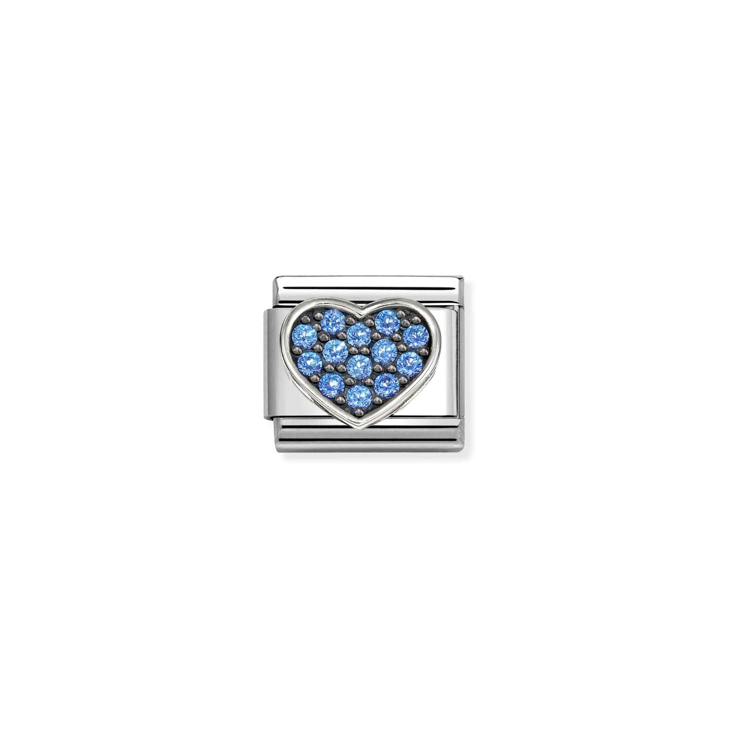 Nomination Composable Classic Blue Cubic Zirconia Heart Charm 330322/28