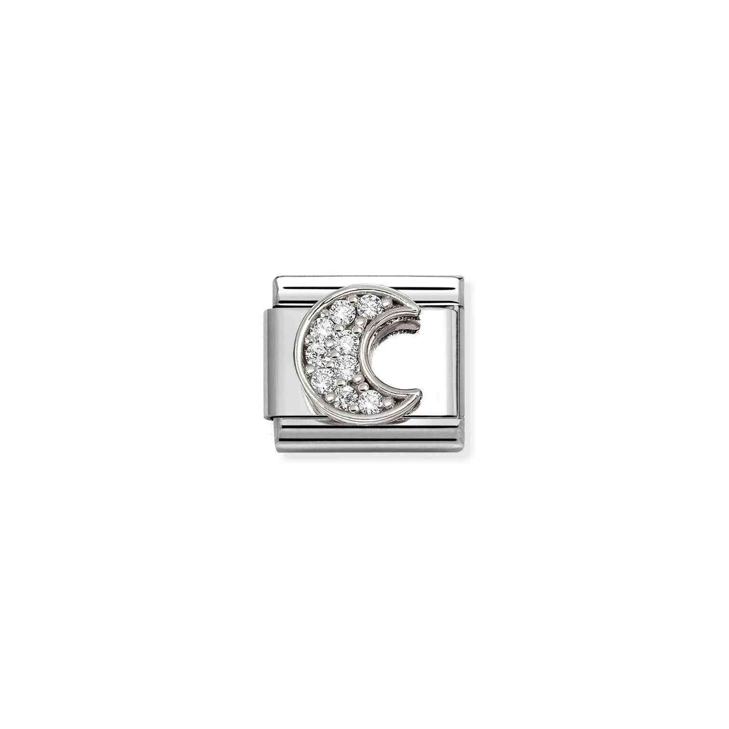 Nomination Composable Classic Cubic Zirconia Moon Charm 330322/30