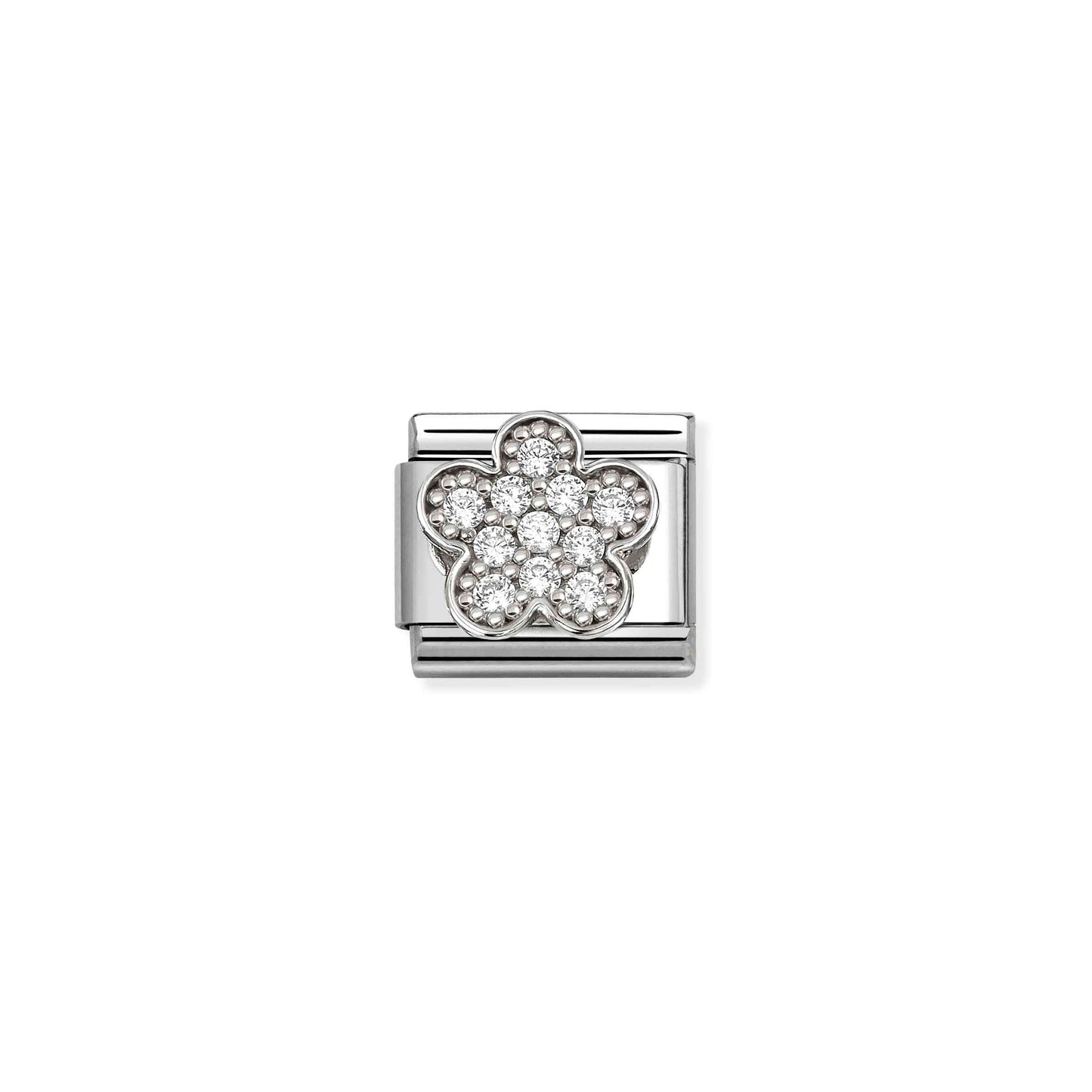 Nomination Composable Classic Cubic Zirconia Flower Charm 330322/31