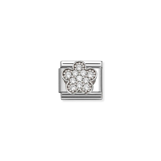 Nomination Composable Classic Cubic Zirconia Flower Charm 330322/31