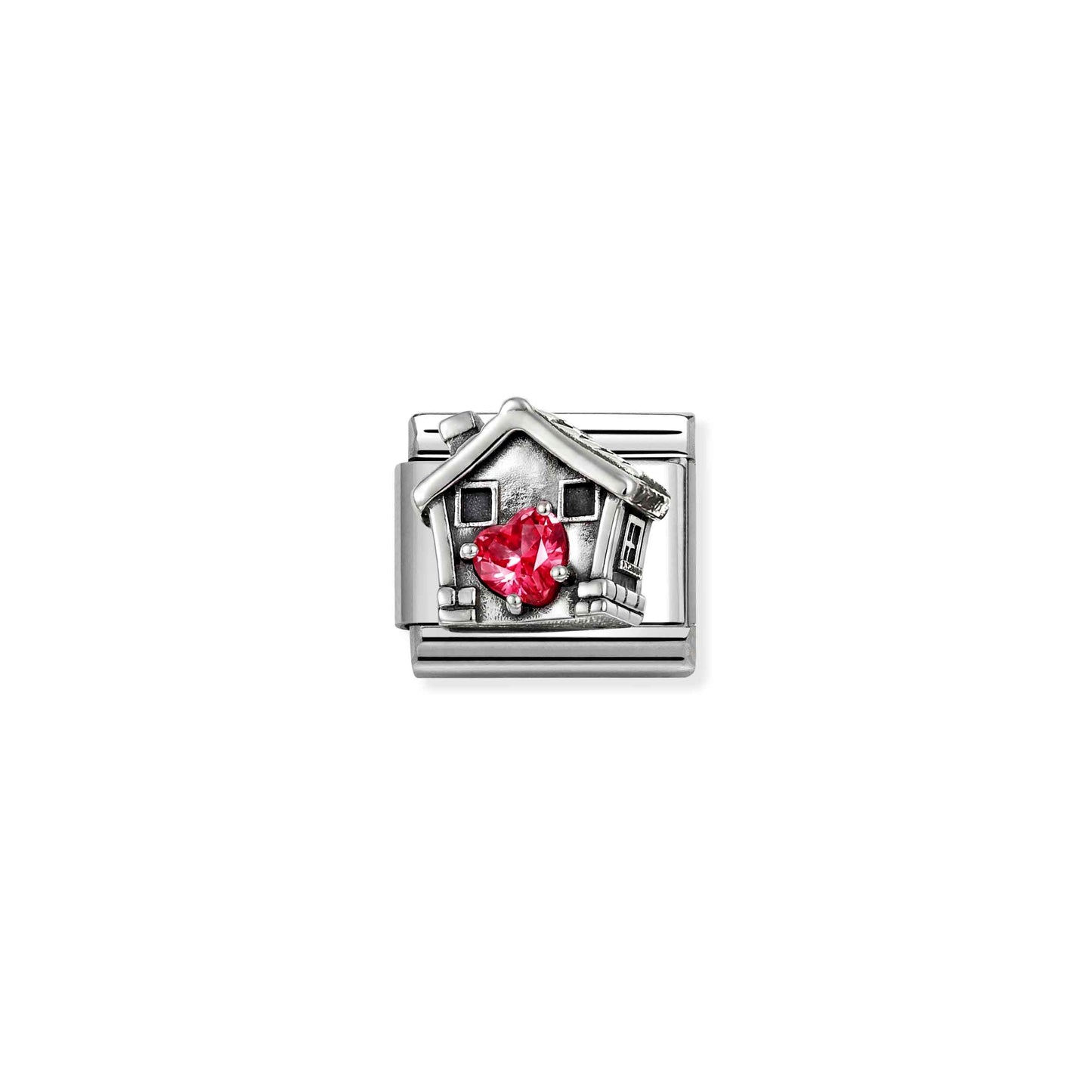 Nomination Composable Classic Red Cubic Zirconia Heart House 330327/32