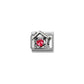 Nomination Composable Classic Red Cubic Zirconia Heart House 330327/32