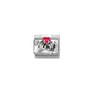 Nomination Composable Classic Red Cubic Zirconia Heart Pinkie Promise Charm 330327/33
