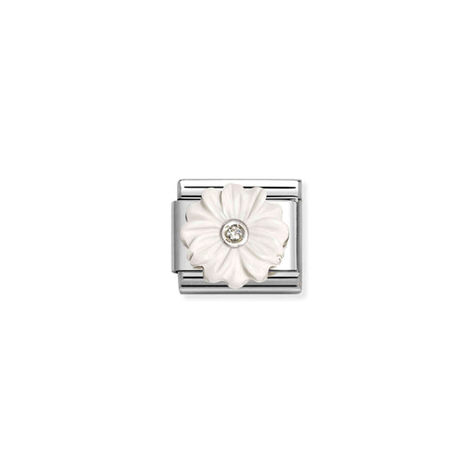 Nomination Composable Classic Whit Resin Daisy Flower Charm 330512/23