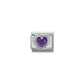 Nomination Silvershine Violet Facet Heart CZ 330603/001