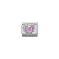 Nomination Silvershine Pink Facet Heart Cz 330603/003