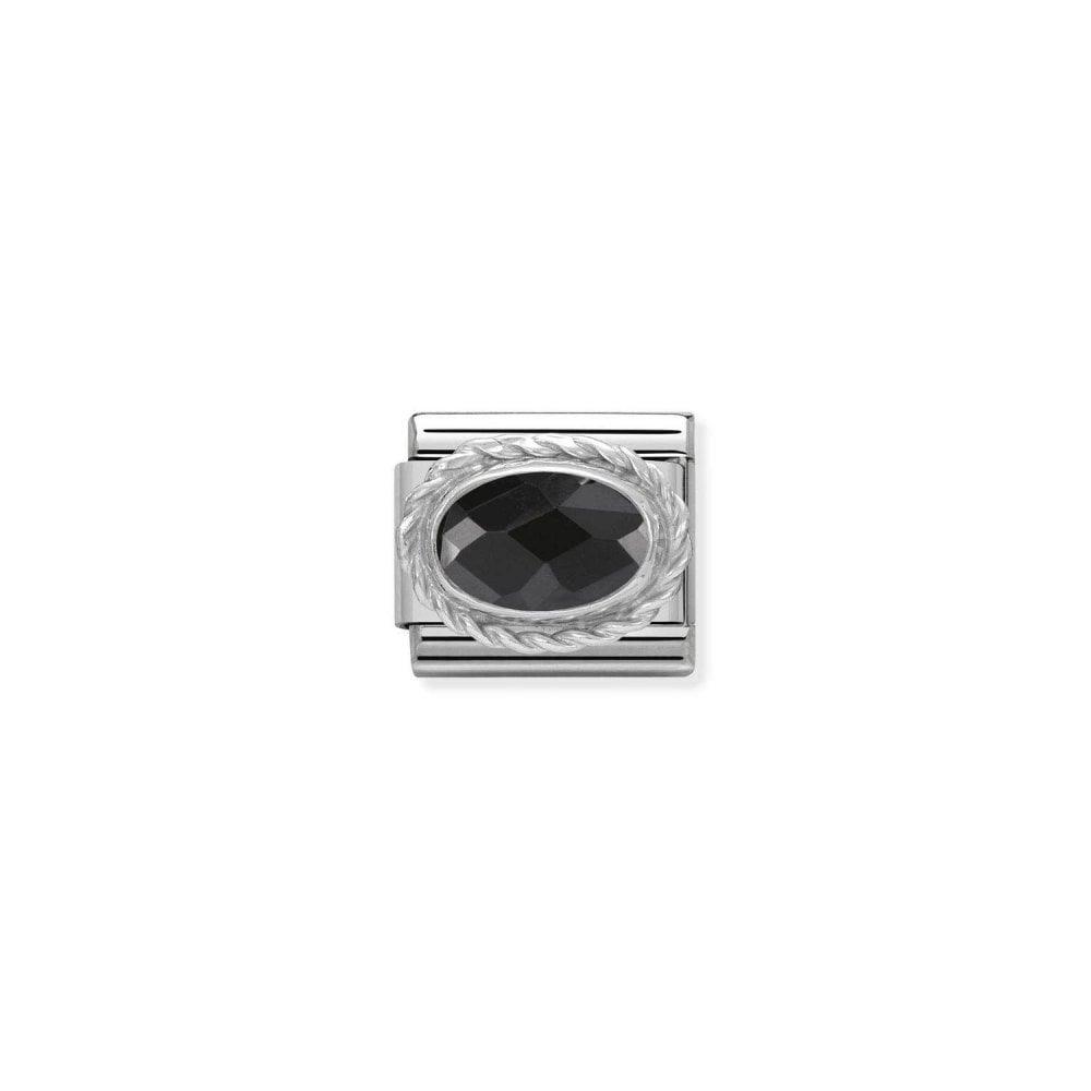 Nomination Classic Black Oval Facet Charm 330604/011