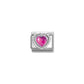 Nomination Fuchsia Heart Dots Setting 330606/030